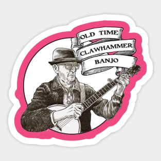 five string Banjo 3 Sticker